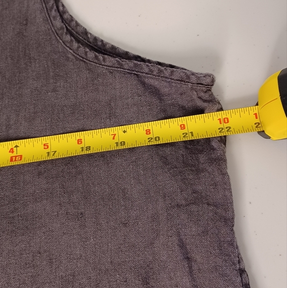 Cynthia Ashby Lagenlook Boho 100% Linen Sz L Tunic Tank - Picture 10 of 13